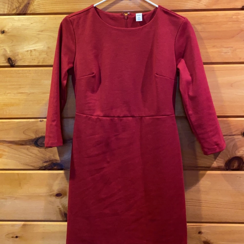 Red 3/4 Sleeve Dress